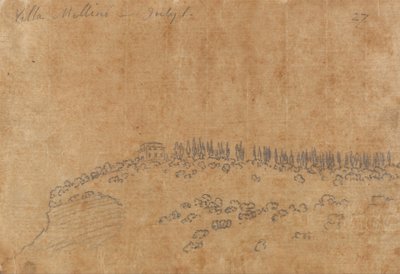 Villa Mellini, 1. juli af John Robert Cozens